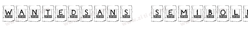 WantedSans SemiBold字体转换